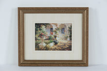 Load image into Gallery viewer, “Sunlit Colonnade” Framed Art Print by Vail Oxley – 15.5&quot; x 13&quot;
