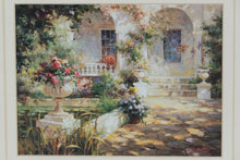 Load image into Gallery viewer, “Sunlit Colonnade” Framed Art Print by Vail Oxley – 15.5&quot; x 13&quot;
