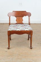 Load image into Gallery viewer, Pennsylvania House Cherry Vanity Bench with Upholstered Seat
