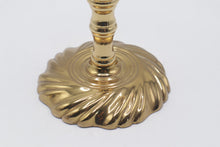 Load image into Gallery viewer, Valsan Portugal Brass Candlestick Holder Swirl Base Taper Candle Stand
