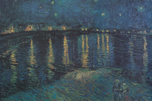 Load image into Gallery viewer, Van Gogh Starry Night Over the Rhone Framed Art Print 32x24 Italy
