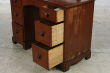 Load image into Gallery viewer, Antique Mahogany Vanity with Adjustable Mirror and Six Drawers
