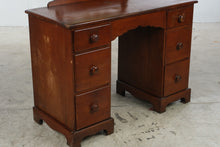 Load image into Gallery viewer, Antique Mahogany Vanity with Adjustable Mirror and Six Drawers

