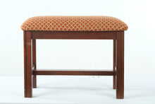 Load image into Gallery viewer, Vanity Bench with New Basket Weave Upholstery
