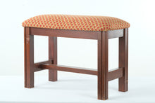 Load image into Gallery viewer, Vanity Bench with New Basket Weave Upholstery
