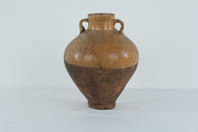 Load image into Gallery viewer, Antique European Two Handle Glazed Terracotta Pottery Jug 14 x 11

