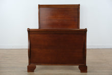 Load image into Gallery viewer, Vaughan Twin Size Sleigh Bed – Solid Wood with Adjustable Height
