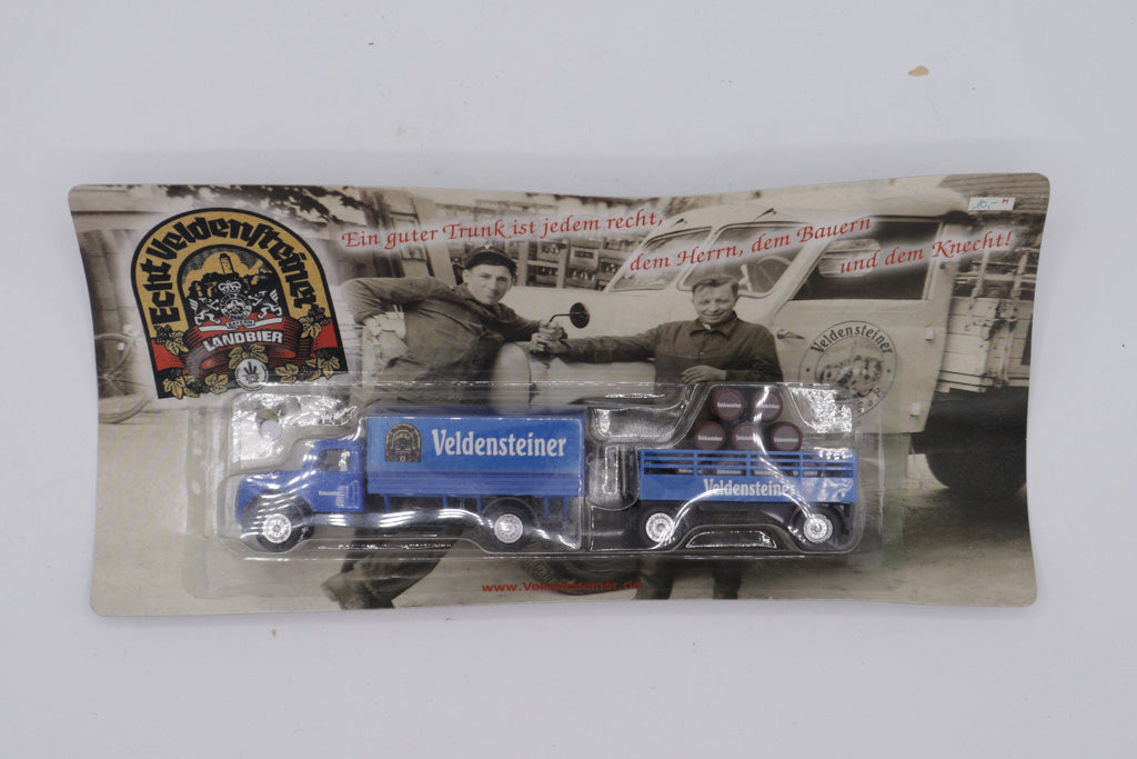 Veldensteiner Landbier Promotional Truck with Trailer (1:87 Scale, Diecast Model, GRELL Werbemittel)