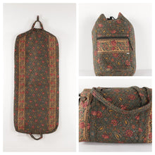 Load image into Gallery viewer, Vera Bradley 3-Piece Luggage Set - Duffle, Hang-Up, Knap Sack

