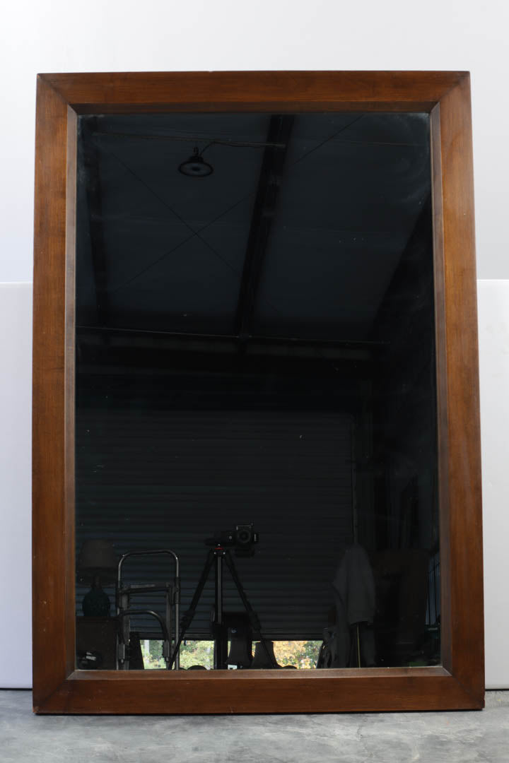 Very Large Wooden Framed Mirror - 31