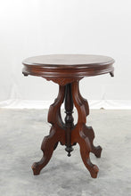 Load image into Gallery viewer, Victorian Pedestal Tea Table / Tall Side Table

