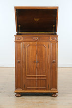 Load image into Gallery viewer, Mahogany Victrola Storage Cabinet with Lift-Top
