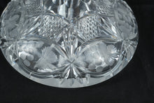 Load image into Gallery viewer, Vintage Violetta Cut Lead Crystal Decanter Grapes Pattern Poland 10 Inch
