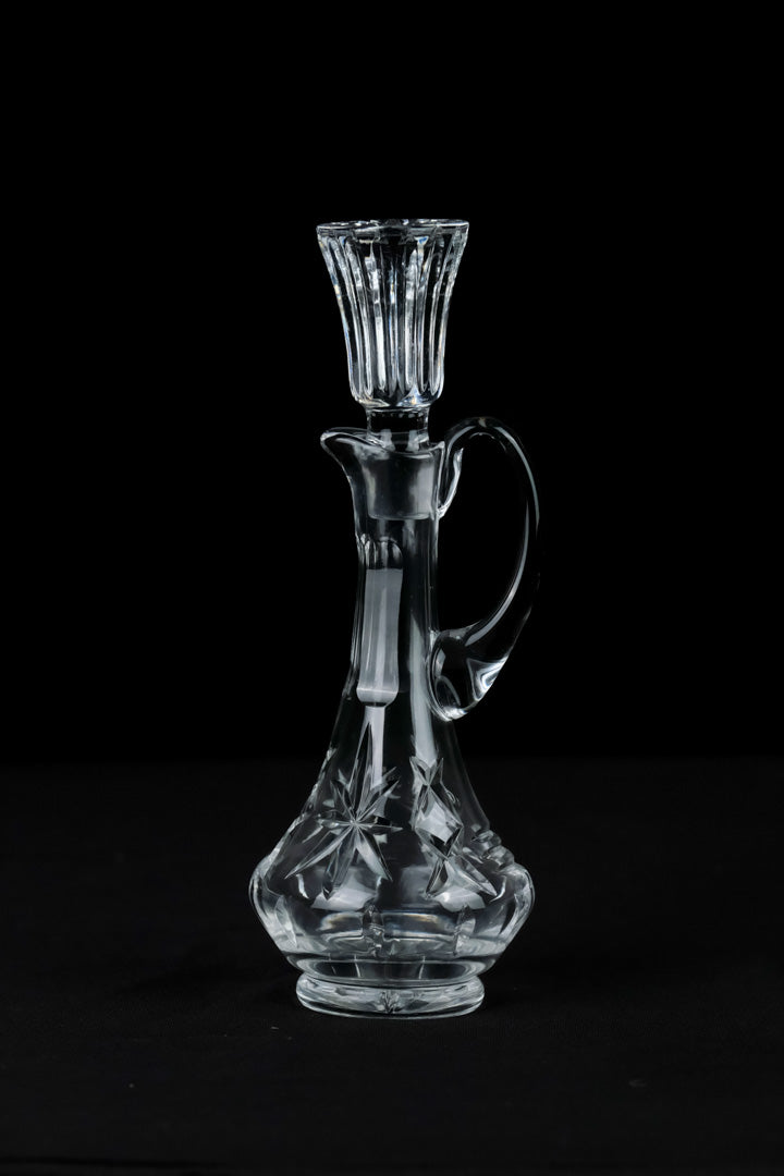 Crystal Vinegar Oil Cruet with Stopper