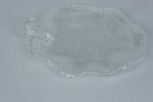 Load image into Gallery viewer, Vintage Indiana Glass Pebble Leaf Clear Glass Handled Serving Dish 1950s
