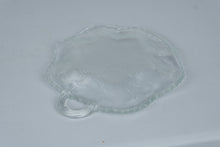Load image into Gallery viewer, Vintage Indiana Glass Pebble Leaf Clear Glass Handled Serving Dish 1950s

