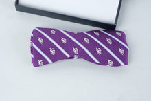 Load image into Gallery viewer, Vineyard Vines Purple Whale Logo Silk Bow Tie Pre Tied Adjustable With Gift Box
