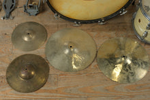 Load image into Gallery viewer, Vintage Ludwig Drum Kit – 1950s White Marine Pearl 4-Piece Set w/ Super Swiss Cymbals &amp; Hardware
