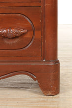 Load image into Gallery viewer, Vintage Mahogany 4-Drawer Chest of Drawers with Rounded Corners
