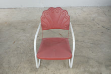Load image into Gallery viewer, Pair of Vintage Pink Metal Cantilever Patio Armchairs
