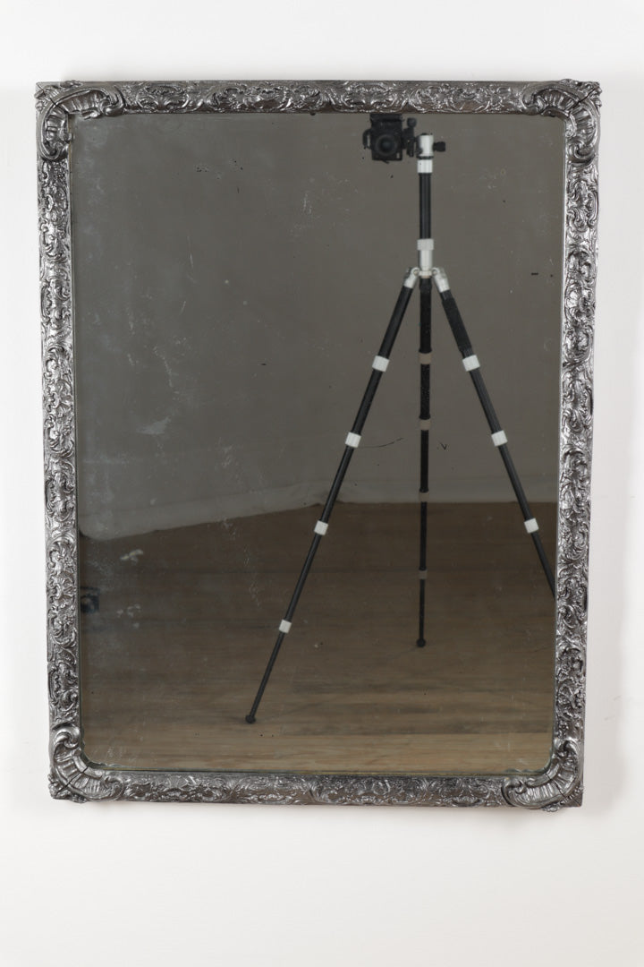 Vintage Silver Speckled Mirror