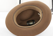 Load image into Gallery viewer, Vintage Stetson Light Brown Fedora - Black Ribbon
