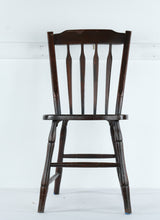 Load image into Gallery viewer, Vintage Wooden Desk Chair – 16&quot; W x 17&quot; D x 34&quot; H – Simple Spindle Back Design
