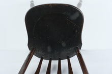 Load image into Gallery viewer, Vintage Wooden Desk Chair – 16&quot; W x 17&quot; D x 34&quot; H – Simple Spindle Back Design
