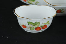 Load image into Gallery viewer, Queens Virginia Strawberry Fine Bone China Tidbit Serving Set England
