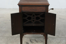 Load image into Gallery viewer, Antique 1920s Cabinet Phonograph Hand Crank Record Player Wood Console
