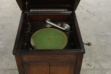 Load image into Gallery viewer, Antique 1920s Cabinet Phonograph Hand Crank Record Player Wood Console
