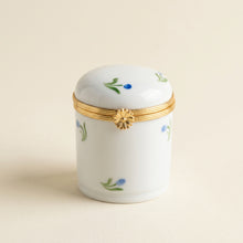 Load image into Gallery viewer, Chamart Limoges France Hand Painted Porcelain Floral Trinket Box Blue Flowers
