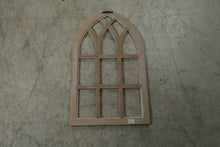 Load image into Gallery viewer, Gothic Arch Window Wall Decor Distressed White Farmhouse Architectural Frame 28
