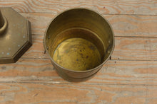 Load image into Gallery viewer, Vintage Brass Jardiniere Ice Bucket on Stand Hong Kong Pedestal
