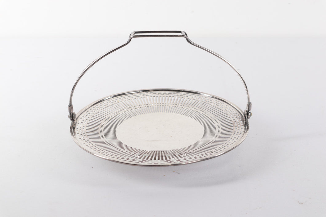 Sterling Silver Server with Handle / Silver Basket