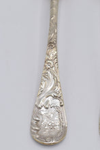 Load image into Gallery viewer, Wood and Hughes Sterling Silver Gilt Serving Spoons Set of 5 Circa 1890
