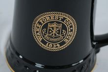 Load image into Gallery viewer, Wake Forest College Stein Mug Black Gold Crest Ceramic Tankard Vintage

