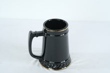 Load image into Gallery viewer, Wake Forest College Stein Mug Black Gold Crest Ceramic Tankard Vintage
