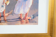 Load image into Gallery viewer, Nancy Seamons Crookston True Friends Beach Girls Framed Art Print 19 x 23

