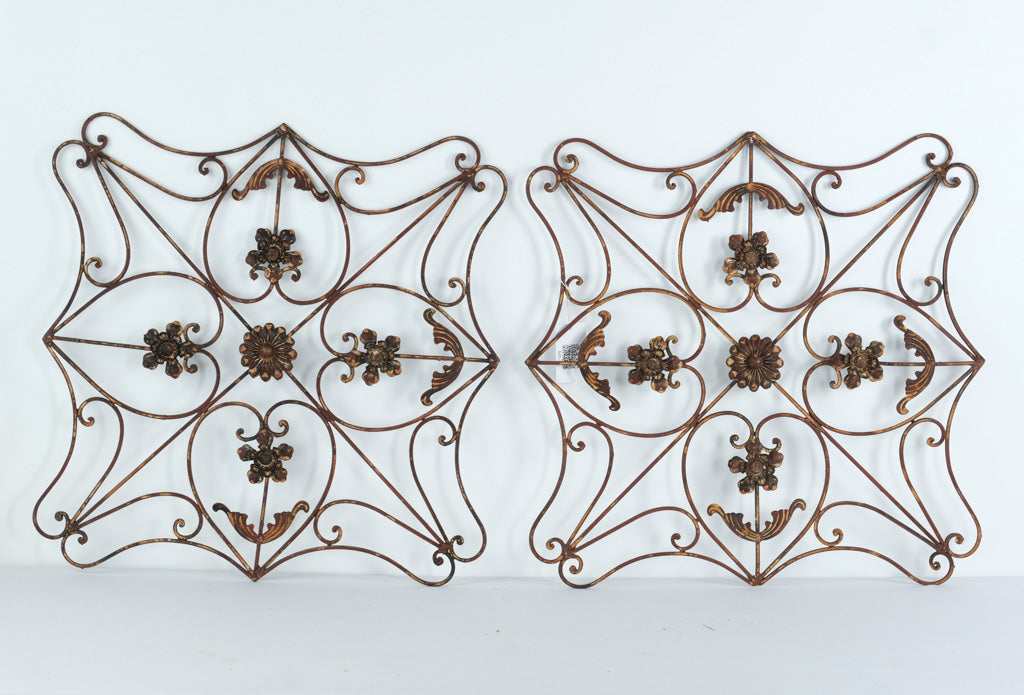 Pair of Scrolled Metal Wall Art – 27