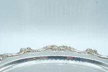 Load image into Gallery viewer, Wallace 1102 Silverplate Oval Serving Tray Ornate Scroll Border Vintage
