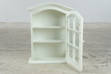 Load image into Gallery viewer, White Wood Curio Display Cabinet Glass Door 3 Shelf 20 Inch
