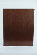 Load image into Gallery viewer, Curved Glass Wall Display Cabinet Wood Curio Shelf with Glass Door
