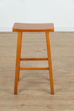 Load image into Gallery viewer, Mainstays Walnut Wooden Barstool – Counter Height
