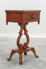 Load image into Gallery viewer, Walnut Lyre Side Table
