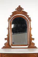 Load image into Gallery viewer, Walnut Victorian 3-Drawer Dresser
