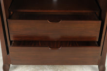 Load image into Gallery viewer, Mahogany Armoire Wardrobe Cabinet with Cane Panel Doors and Drawers
