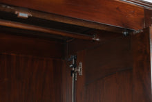 Load image into Gallery viewer, Mahogany Armoire Wardrobe Cabinet with Cane Panel Doors and Drawers
