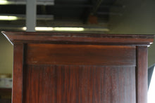 Load image into Gallery viewer, Mahogany Armoire Wardrobe Cabinet with Cane Panel Doors and Drawers
