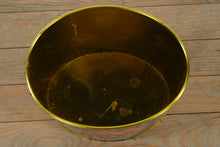 Load image into Gallery viewer, Metal Waste Bin with Hand-Painted Fruit Basket Design – Rustic Farmhouse Decor
